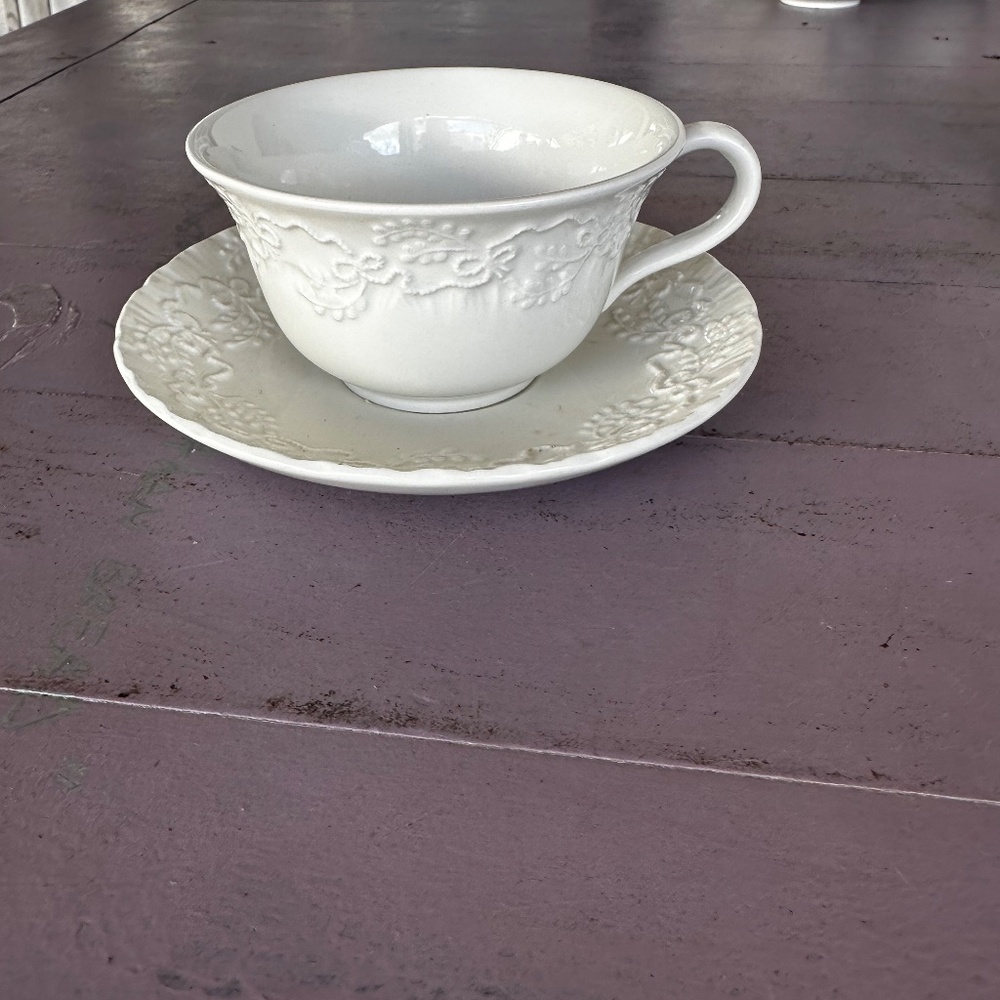 Ralph Lauren Wedgwood China Claire Cup and Saucer